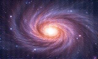 Telescope view of a distant vibrant galaxy